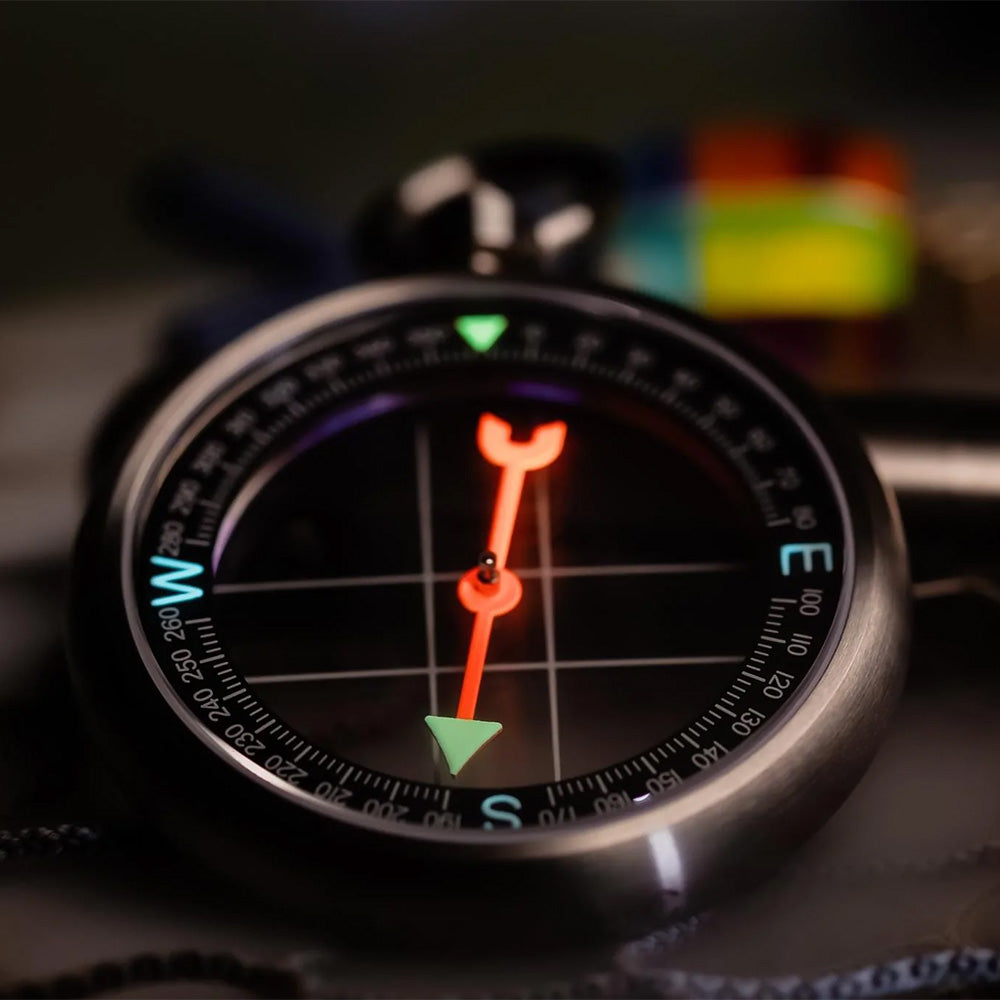CountyComm Heirloom Dual Sapphire Titanium Compass
