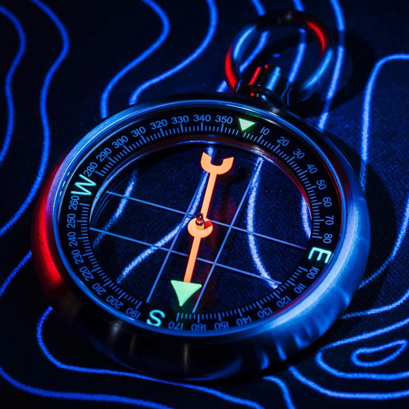 CountyComm Heirloom Dual Sapphire Titanium Compass