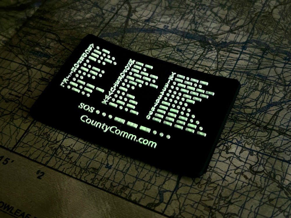 CountyComm Signal Sentry Morse Code & SOS Patch