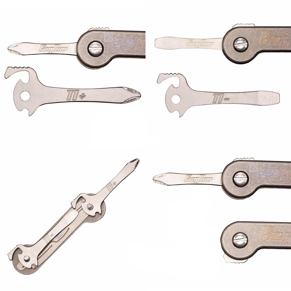 KeyBar Flathead and Phillips Screwdrivers with Locking Plate Bundle