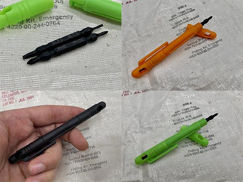 CountyComm 1x4 Technician's Pocket Screw Driver Orange