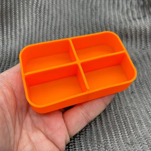 CountyComm Industrial Strength Survival Tin Silicone Divider Orange  