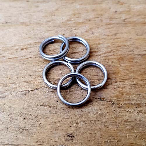 CountyComm Titanium Split Ring Nano (10mm) (5-Pack)   
