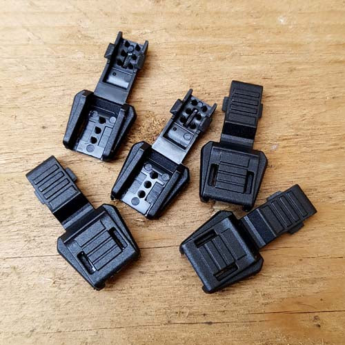 EDC Paracord Zipper Ends/Pulls (5 Pack) Black  