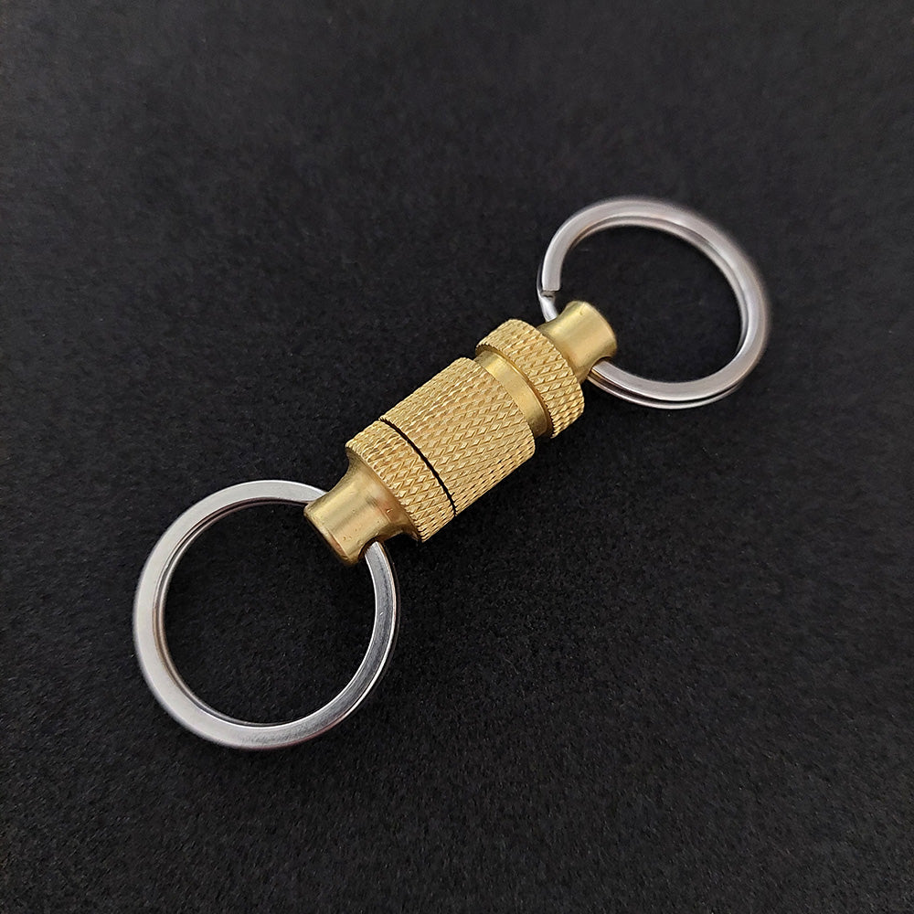 Brass QD Kwik Release Keychain Coupler