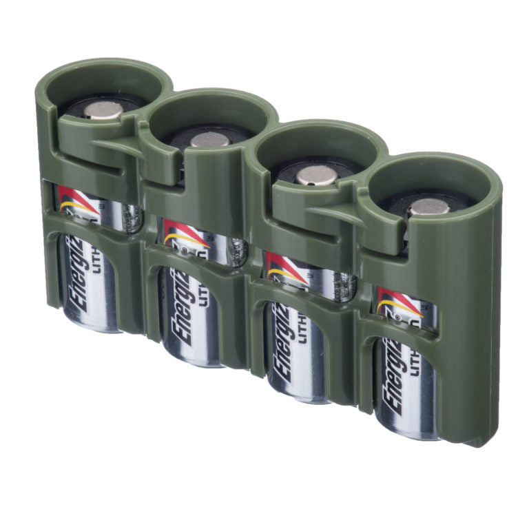 Powerpax Storacell Battery Caddy 4x CR123 Military Green  
