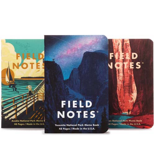 Field Notes National Parks (3-Packs) Pack A