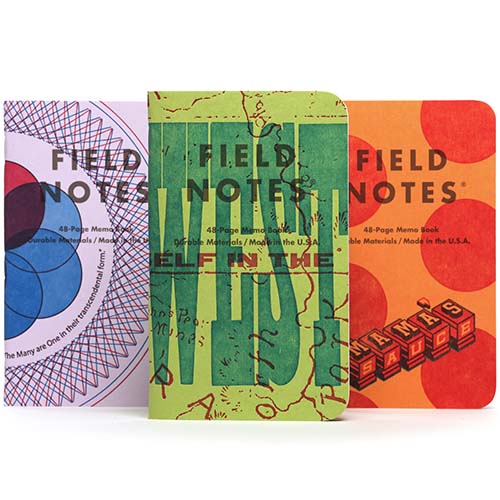 Field Notes United States of Letterpress (3-Packs) Pack A