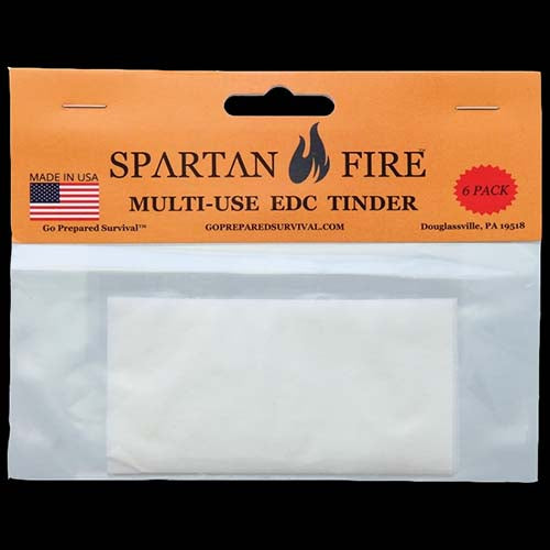 Go Prepared Survival Spartan Fire EDC Multi-Use Tinder   
