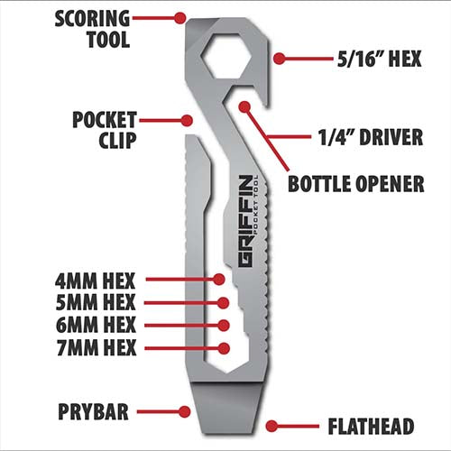 Griffin GPT Pocket Tool (Titanium)