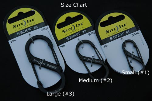 Nite-Ize S-Biner #3 Black (Large)