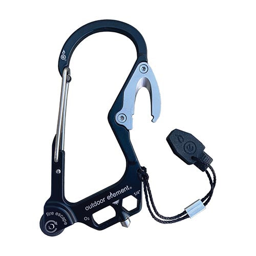 Outdoor Element Fire Escape Multitool Carabiner
