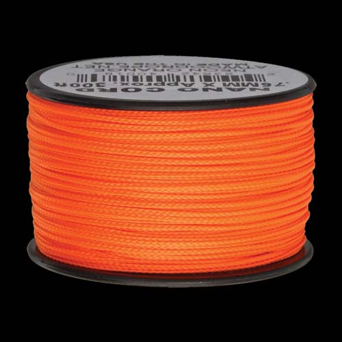 Atwood-Rope Nano Cord 0.75mm - Neon Orange 50ft (length)