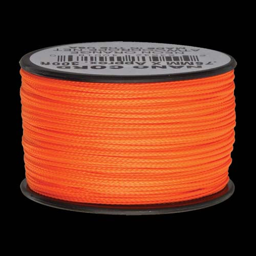 Atwood-Rope Nano Cord 0.75mm - Neon Orange 300ft (Spool)   