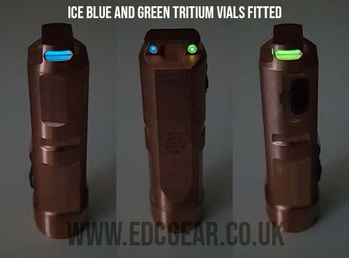 RovyVon Aurora A9 Pro G4 Copper Flashlight (Tritium) Green Tritium  