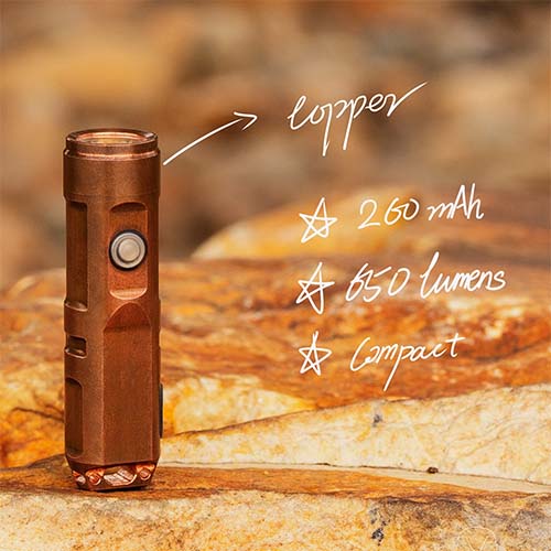 RovyVon Aurora A9 Pro G4 Copper Flashlight (Tritium)   