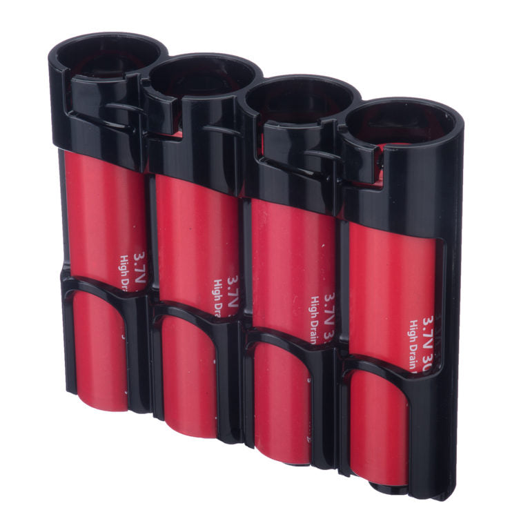 Powerpax Storacell Battery Caddy 4 x 18650 Black