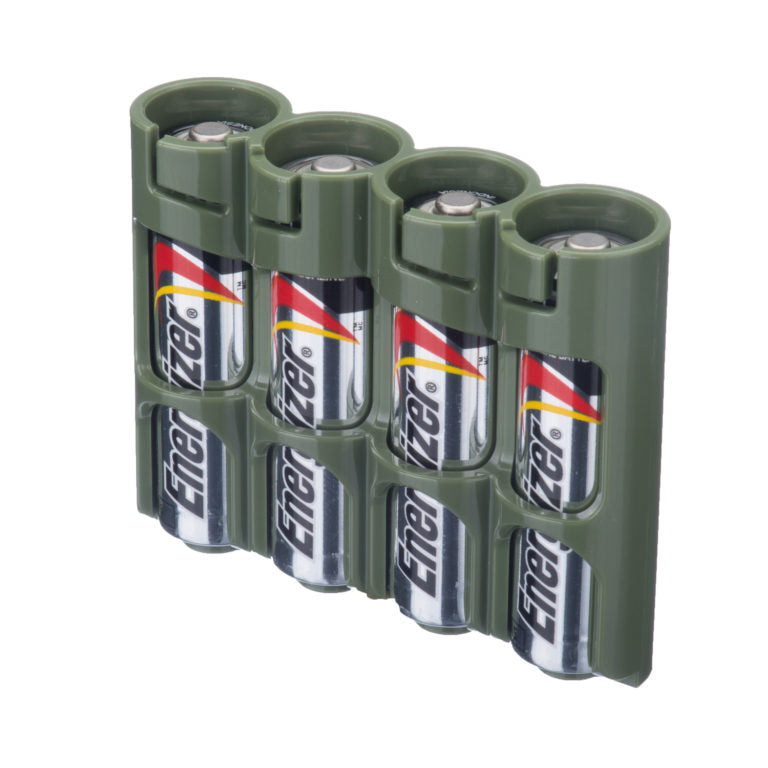 Powerpax Storacell Battery Caddy 4x AA Military Green  