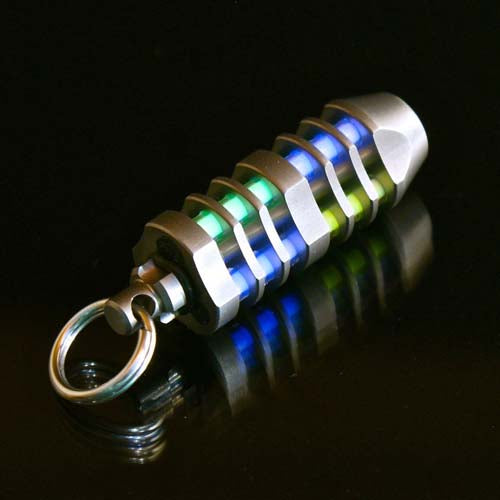 TEC Accessories TEC T3-6X TRIODE Tritium Fob Custom Colors 3x 22mm Vials