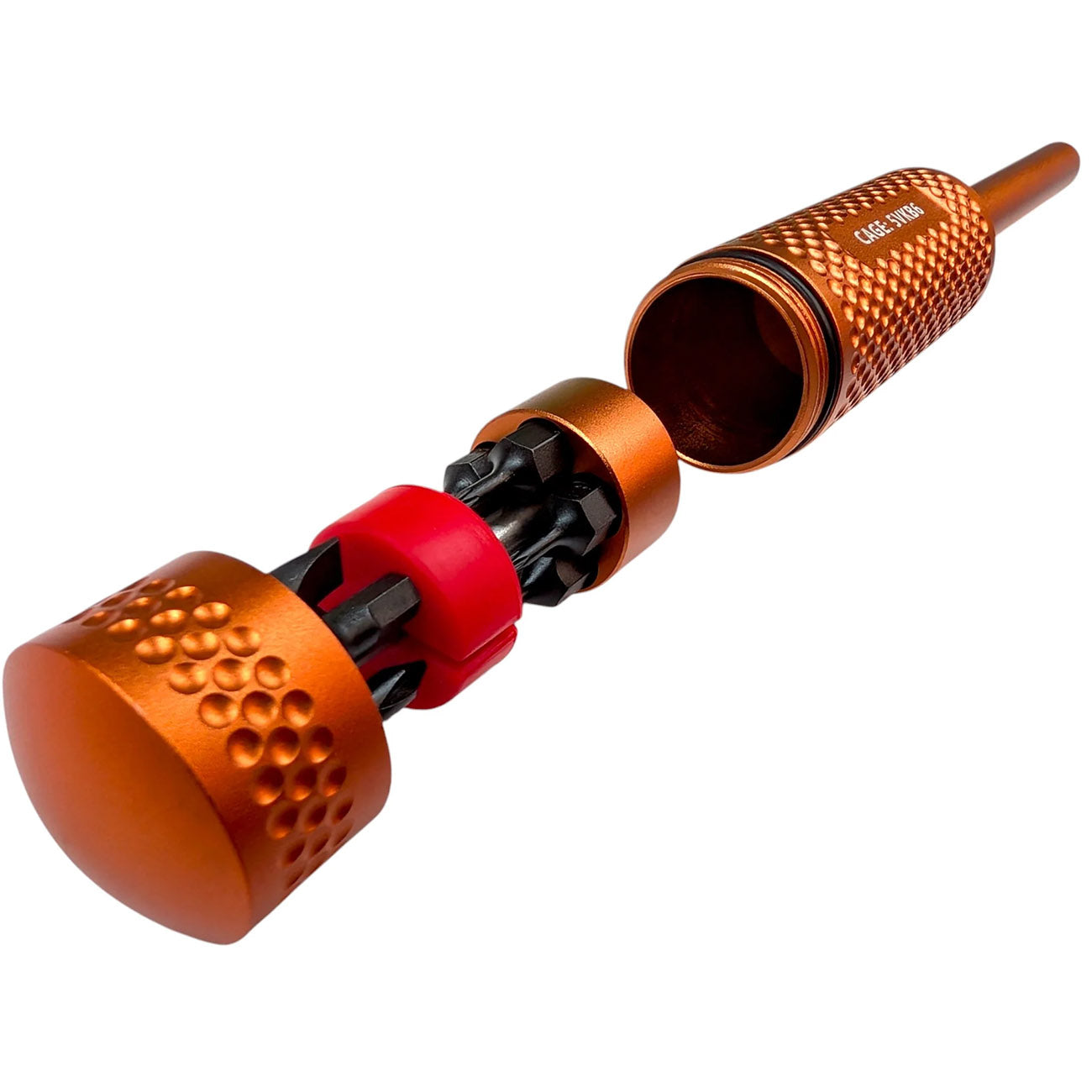 CountyComm TYPE III Anodized Aviation Multi-Bit Screwdriver Hi-VIZ
