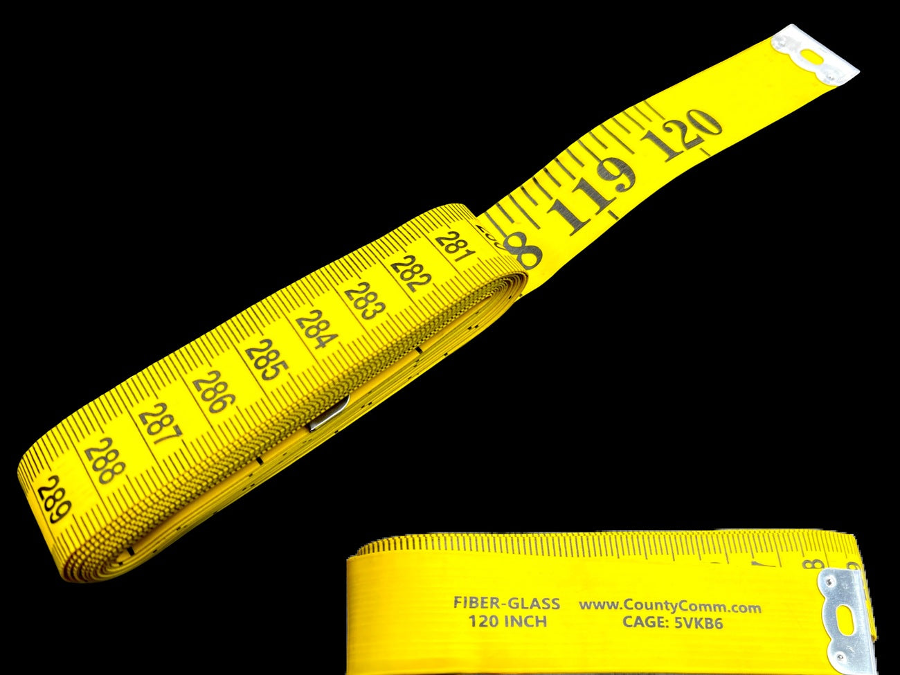 CountyComm 120" Dual Sided Fiberglass Measuring Tape