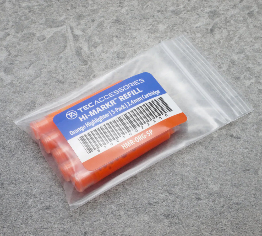 TEC Accessories Hi-MARKR Refill 5-Pack Orange