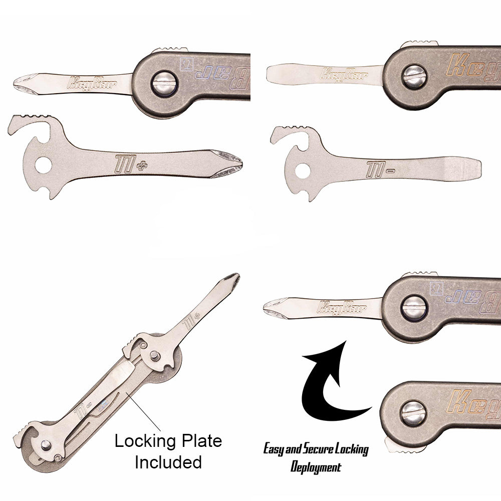 KeyBar Flathead and Phillips Screwdrivers with Locking Plate Bundle   