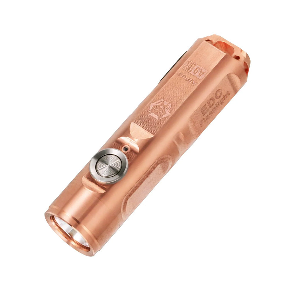 RovyVon Aurora A9 Pro G4 Copper Flashlight (Tritium) No Tritium Vials  