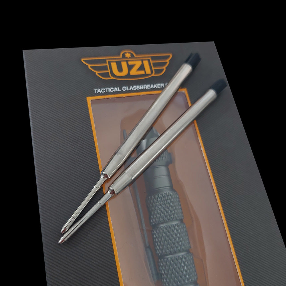 UZI Tactical Pen Refill Pack Black  