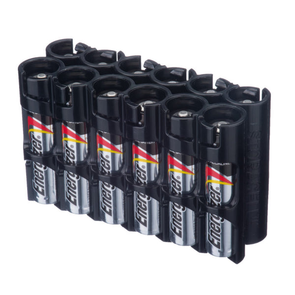 Powerpax Storacell Battery Caddy 12 x AAA Black  