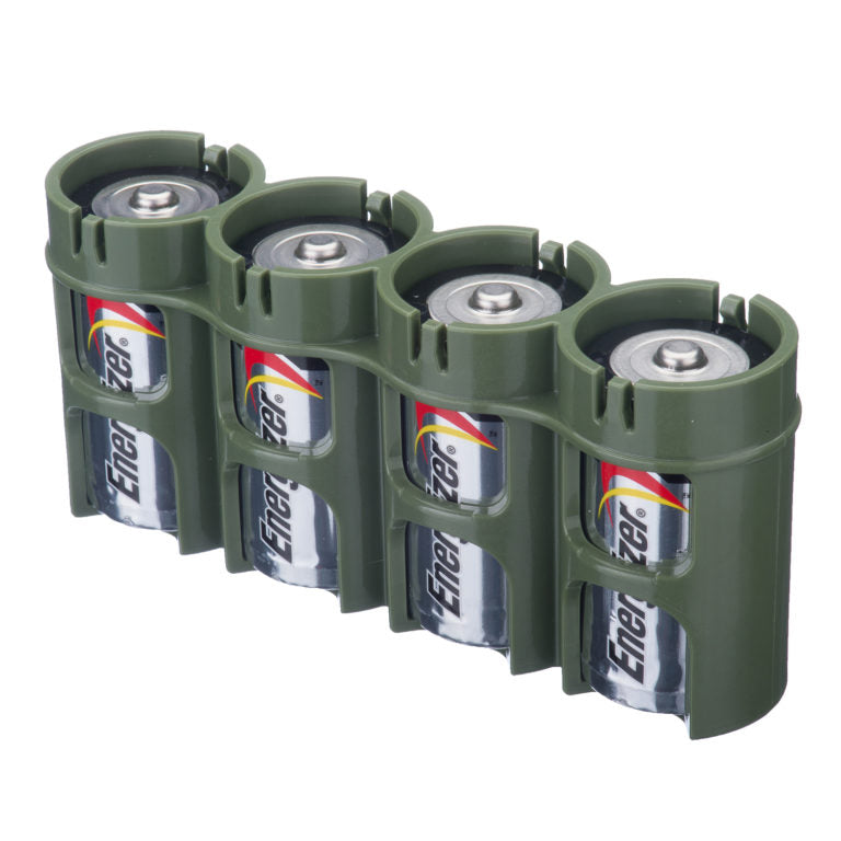 Powerpax Storacell Battery Caddy 4x D Military Green  