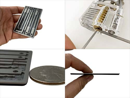 CountyComm Titanium Lock Pick Manipulation Card   