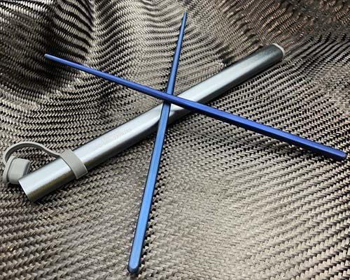 CountyComm Blue Robusto Titanium Chopsticks Kit   