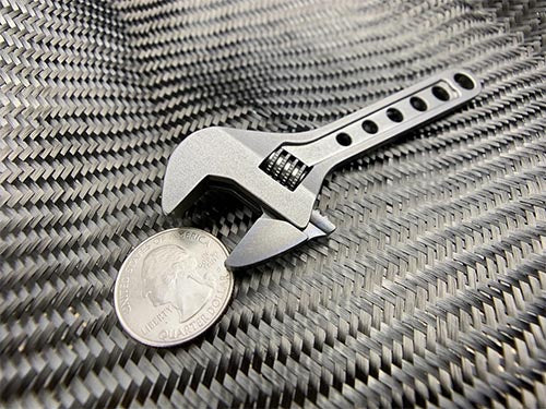 CountyComm Small Adjustable Wrench Titanium   
