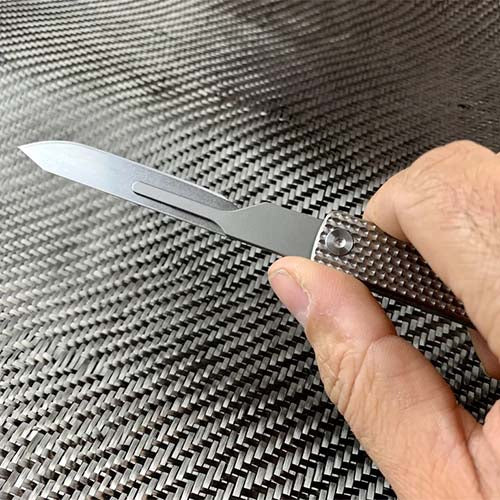 CountyComm Oversized Folding Titanium Craft Scalpel   