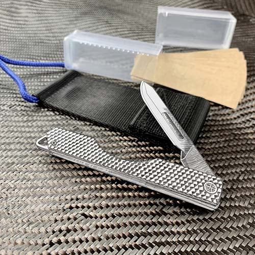 CountyComm Oversized Folding Titanium Craft Scalpel   