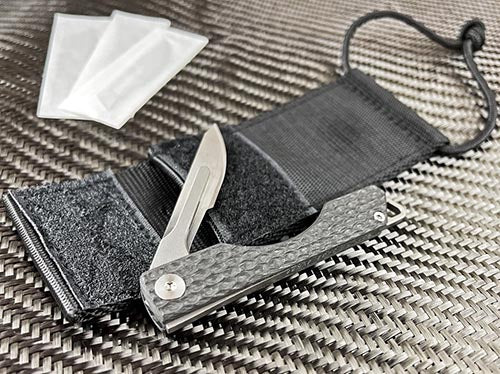 CountyComm Carbon Fiber Folding Craft Scalpel   