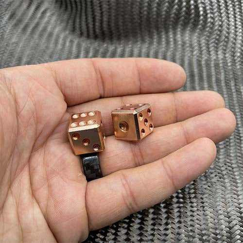 CountyComm Pair-A-Dice Copper Dice Set   