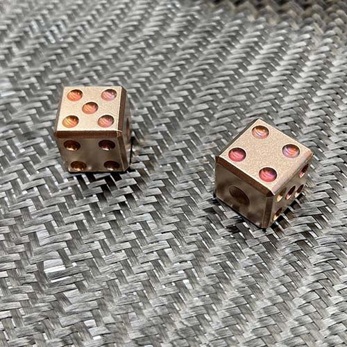 CountyComm Pair-A-Dice Copper Dice Set   