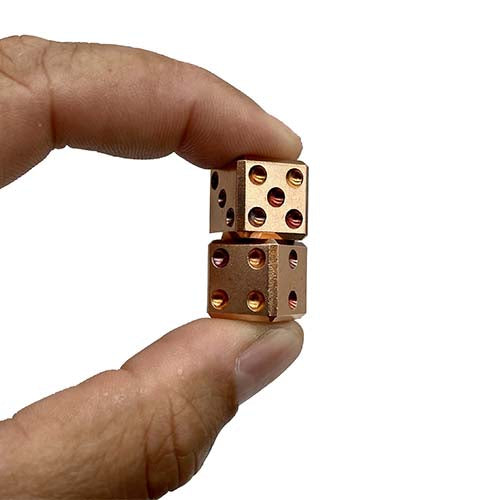 CountyComm Pair-A-Dice Copper Dice Set   