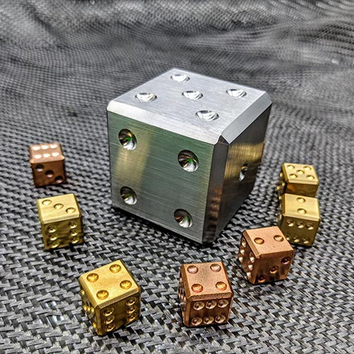 CountyComm Enormous Titanium Ti-Die Dice   