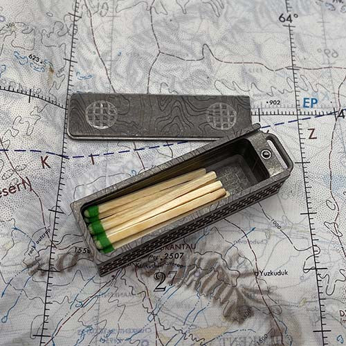 Titanium Match Slide Box With Loop – CountyComm