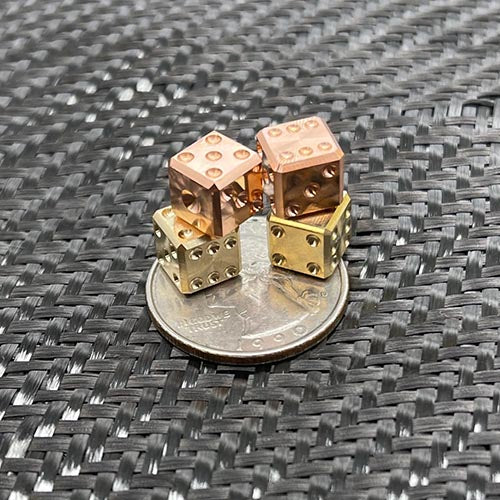 CountyComm Little Pair-A-Dice Copper Dice Set   