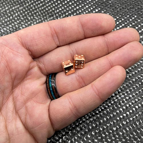 CountyComm Little Pair-A-Dice Copper Dice Set   