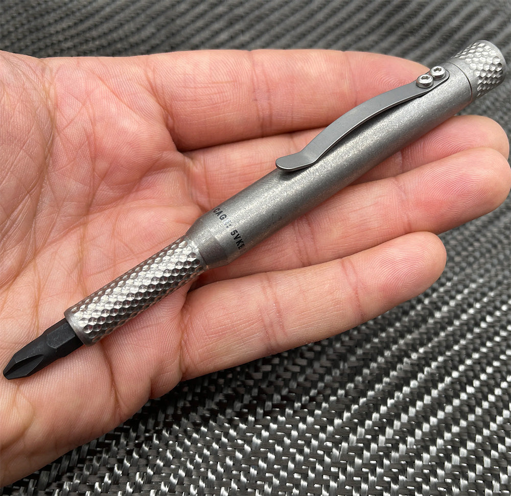 CountyComm Maratac 1/4" Pen Driver Titanium   