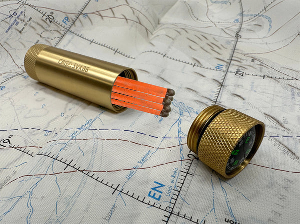 CountyComm Brass Match  Compass Capsule   