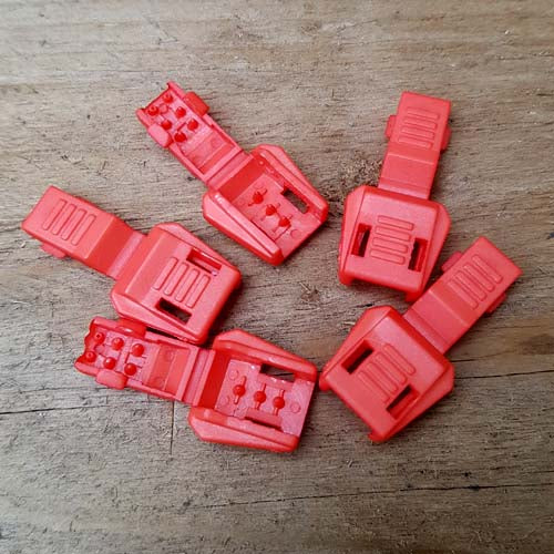 EDC Paracord Zipper Ends/Pulls (5 Pack) Orange  