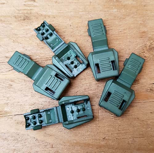 EDC Paracord Zipper Ends/Pulls (5 Pack) Green  