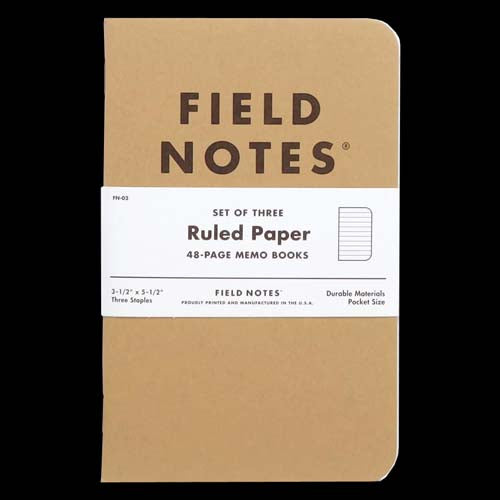 Field Notes Original - Ruled (Pack of 3)   