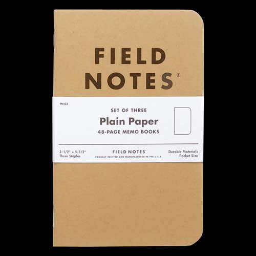 Field Notes Original - Plain (Pack of 3)   